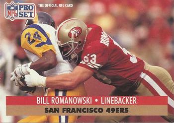 Bill Romanowski San Francisco 49ers 1991 Pro set NFL #655